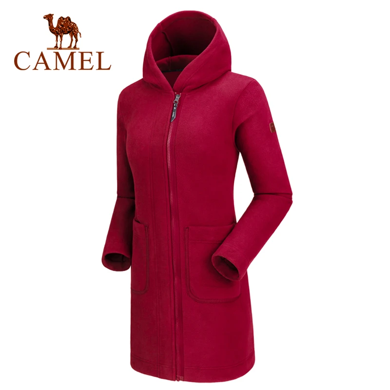 CAMEL Женская флисовая куртка Длинная толстовка софтшелл Snowwolf Пешие прогулки Открытый ветрозащитный North Face пальто зима