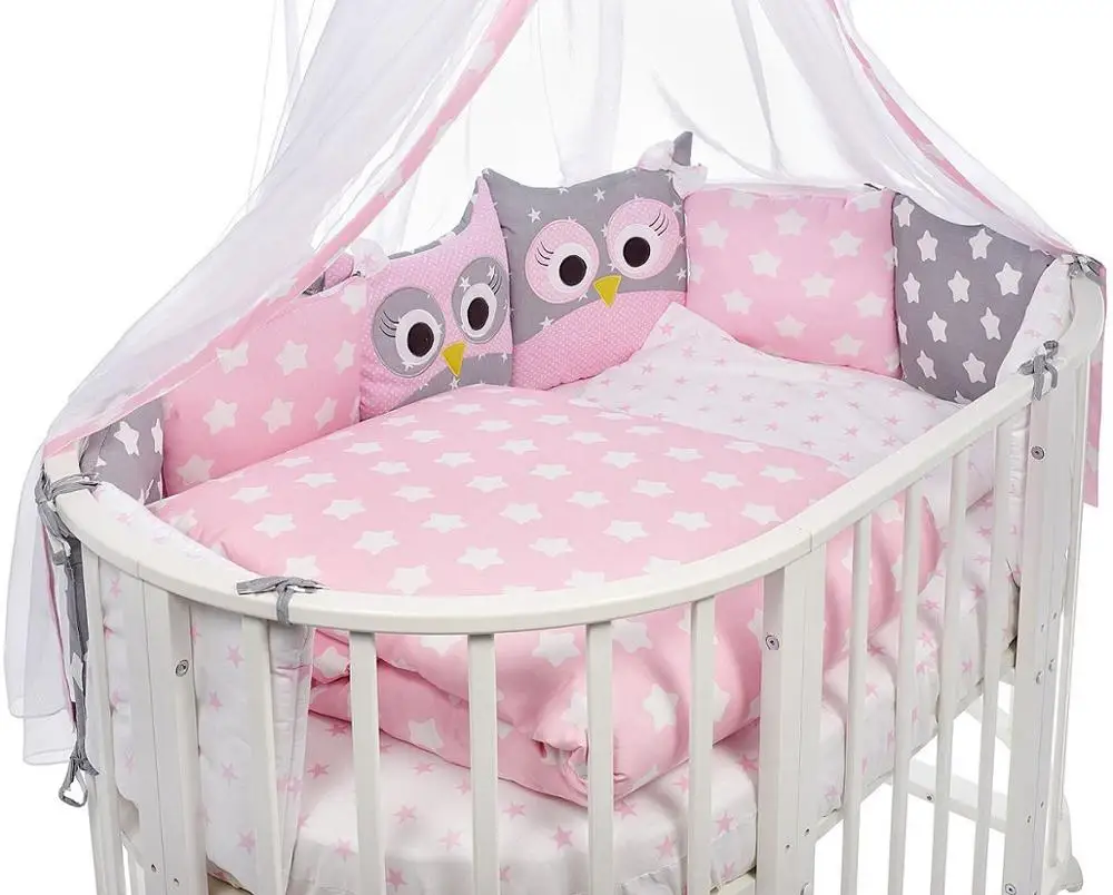 Набор постельного белья Incanto &quotСовята&quot для круглой кроватки 10 предметов | Мать