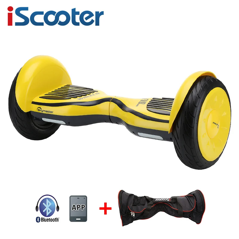 IScooter 10 дюймов Hoverbaord samsung батарея Электрический самобалансирующийся скутер для взрослых детей скейтборд 10 колес 700 Вт Ховерборд - Цвет: 10 inch
