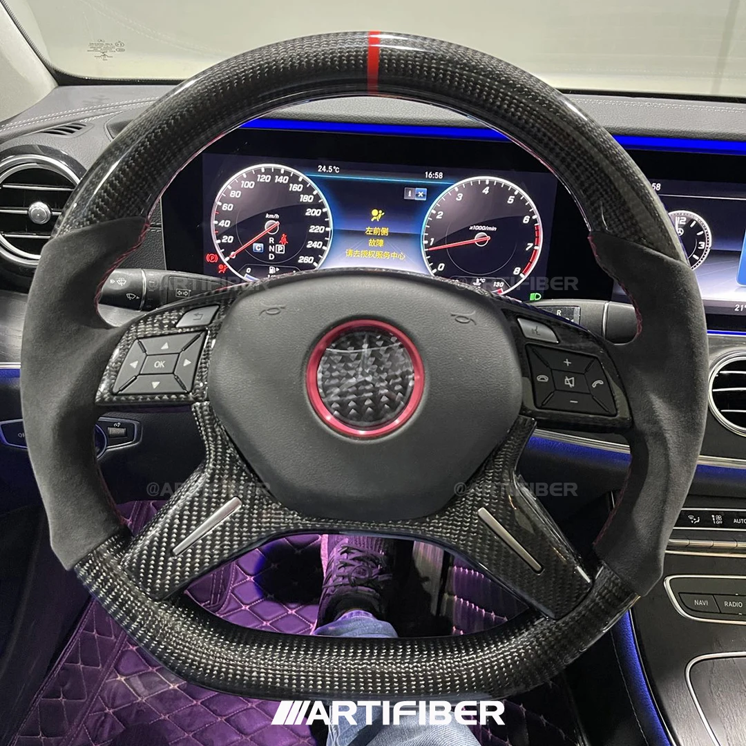 

100% Real Carbon Fiber Steering Wheel for Mercedes Benz C E G Class AMG G63 W204 S204 W212 V212 S212 W463