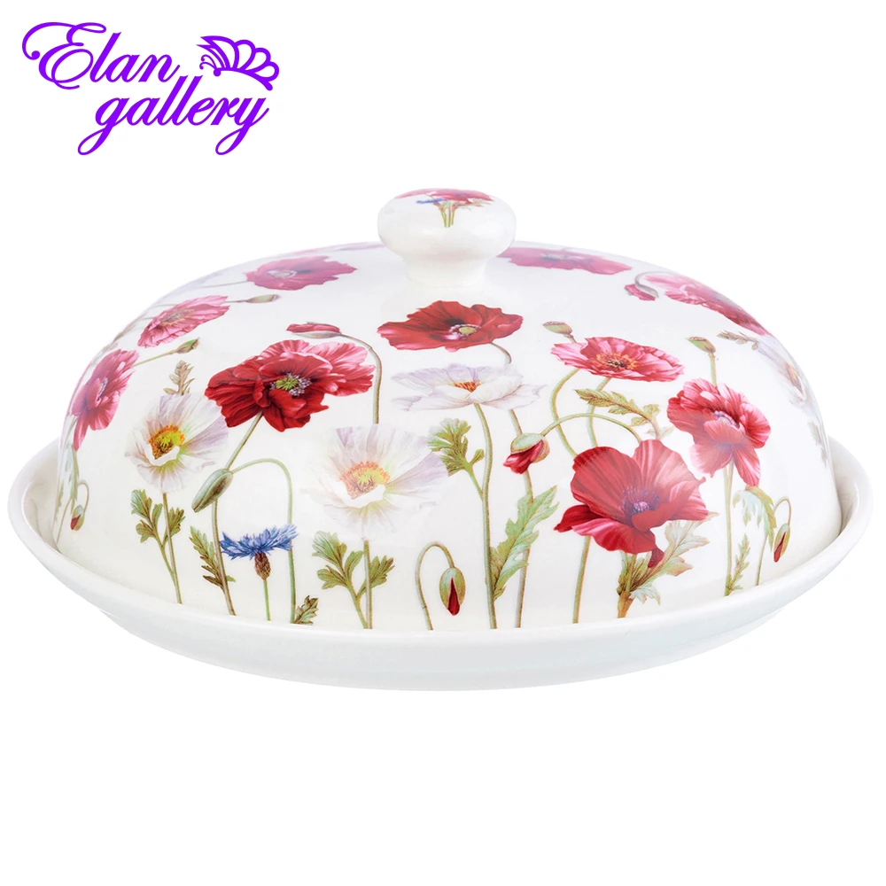 Блинница 23х23х9 5 см Elan Gallery Маки|Блюдца и тарелки| |