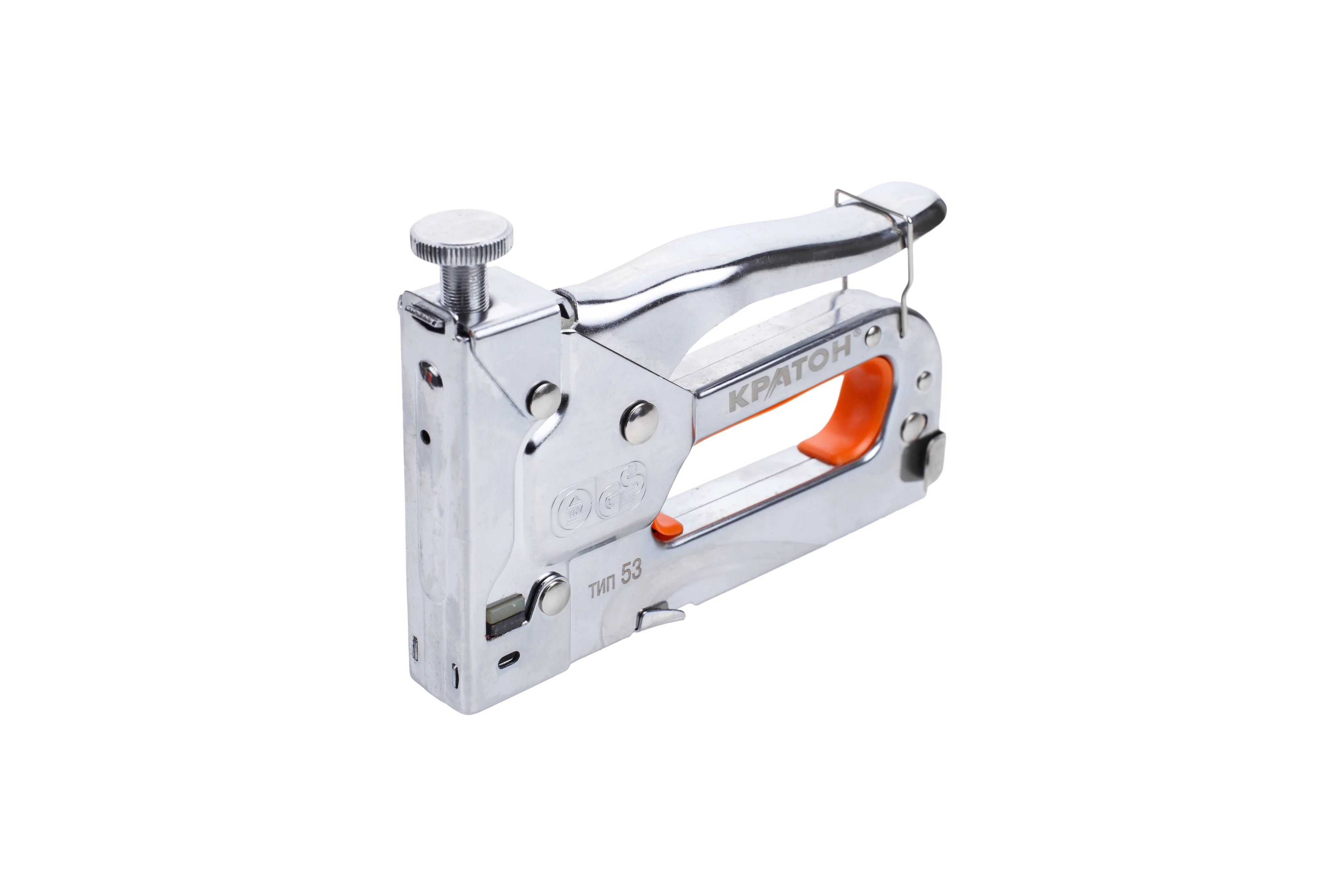 Пистолет скобозабивной Кратон регулируемый метал корпус тип 53 4 14мм|housing|staplesstaple