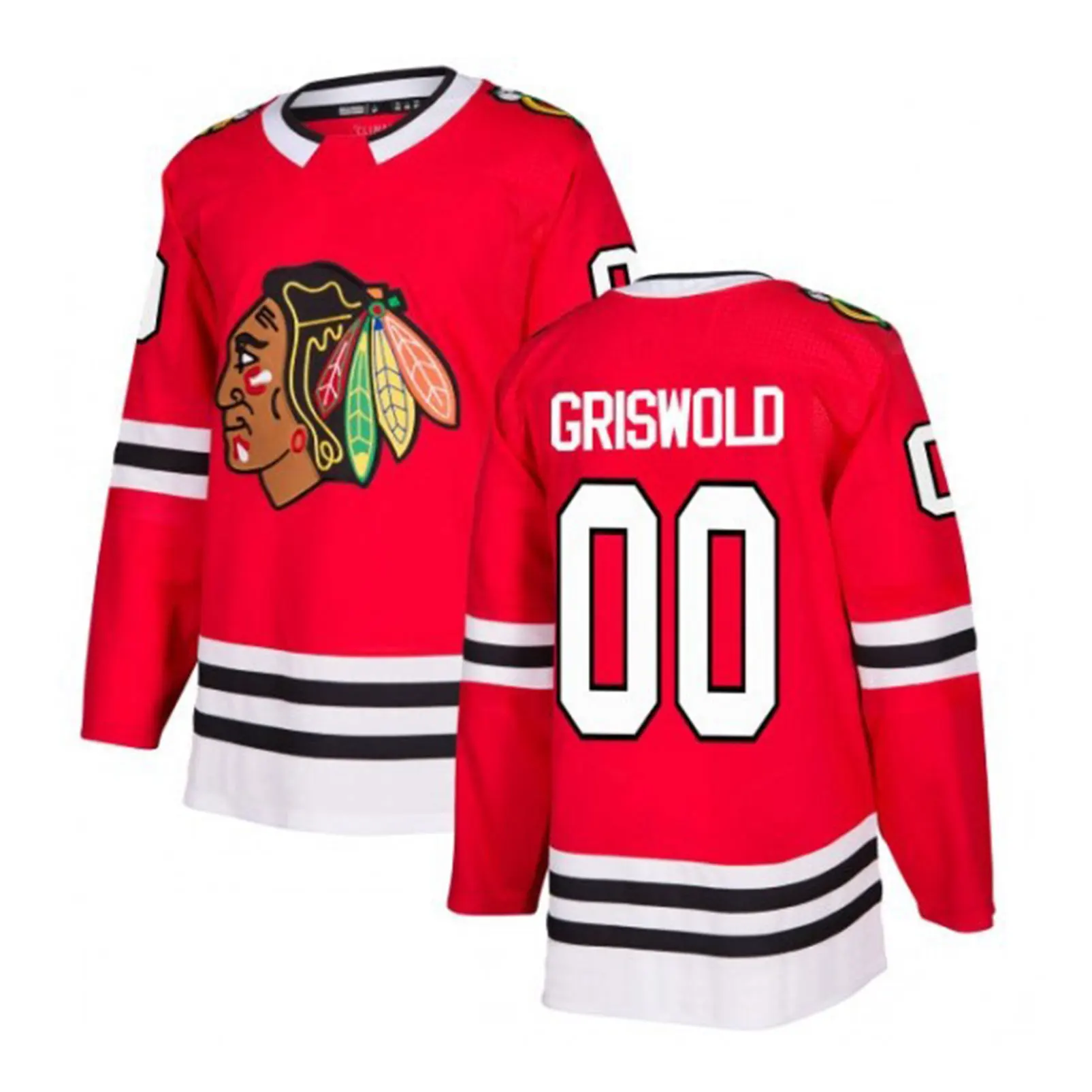 

Men'S Ice Hockey Jersey Long Sleeve Uniform #00 #2 #7 #10 #19#20 #50 #77 #88 Movie Sportswear White Stitched Sweatshirt