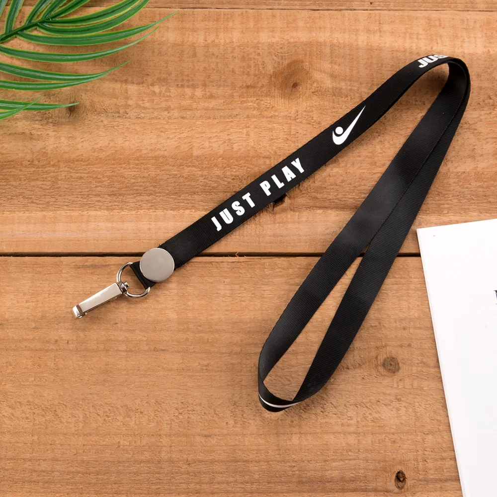 Шнурки из полиэстера с кожаным держателем для удостоверения личности 1 шт. |