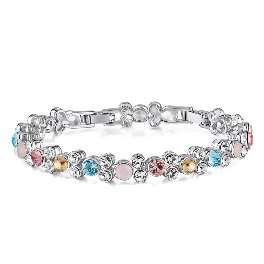 Браслет Warme с кристаллами Фарбен от Swarovski красочные браслеты Микки модные