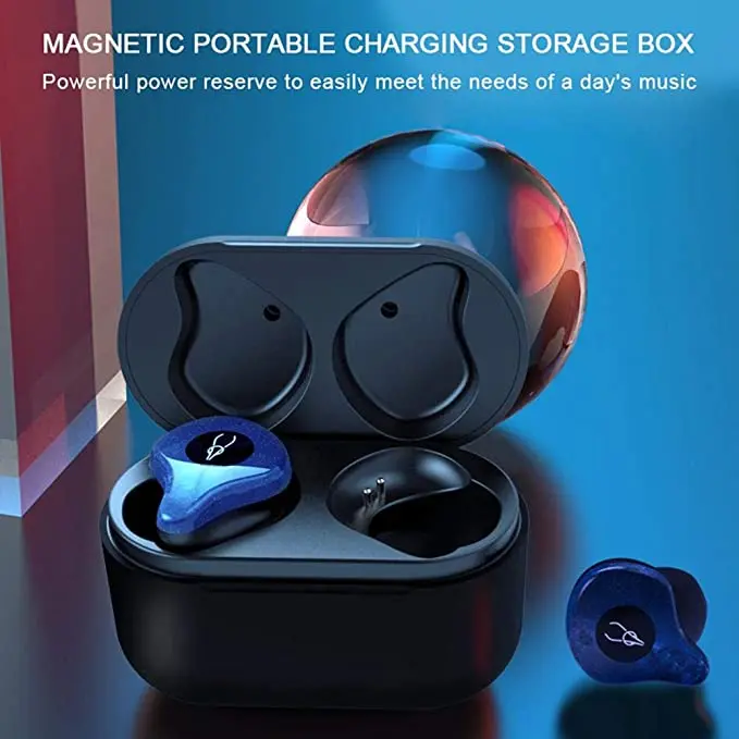 Беспроводные стереонаушники мини наушники со встроенным микрофоном и зарядным