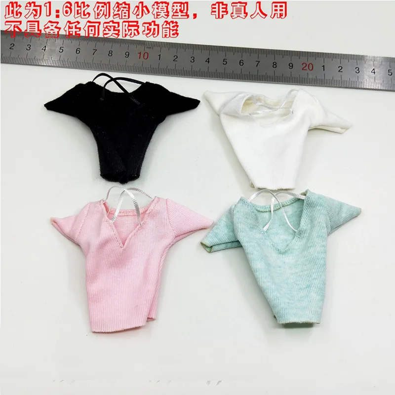 

VSTOYS 1/6 летний костюм с брюками 19XG65, верхняя модель четырех дополнительных джинсовых шорт с кружевными краями, модель женской экшн-фигурки