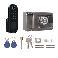 tuya wifi fingerprint door lock digital code electronic door lock for home security compatible with google home amazon alexa