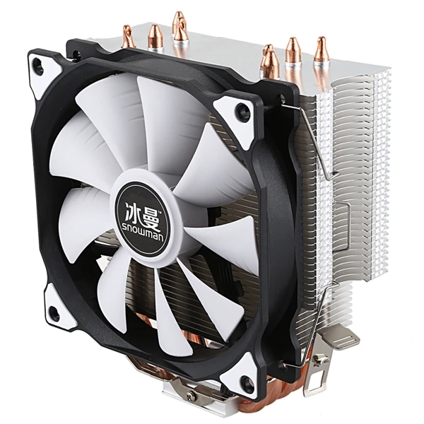 LYH-SNOWMAN cpu 5 тепловые трубки с прямым контактом freeze Tower система охлаждения cpu охлаждающий вентилятор с PWM вентиляторами