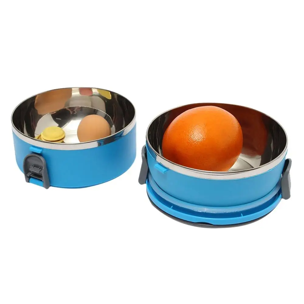 Двухъярусный термоконтейнер ланч-бокс из нержавеющей стали | Дом и сад