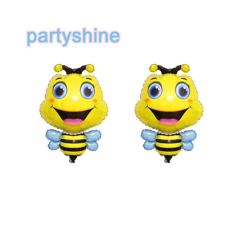 

2Pcs The Bee Balloon Children's Birthday Party Cute Insect Animal Foil Balloons Animals Garden Theme Birthday Party Decorations