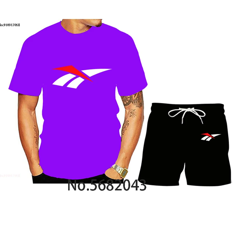 

In 2021, new men's and women's printed sportswear suits, loose short-sleeved T-shirts and shorts, casual sportswear summer