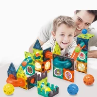 kids toys set 49 pcs magnetic puzzle constructor light ball building blocks educational toys for children