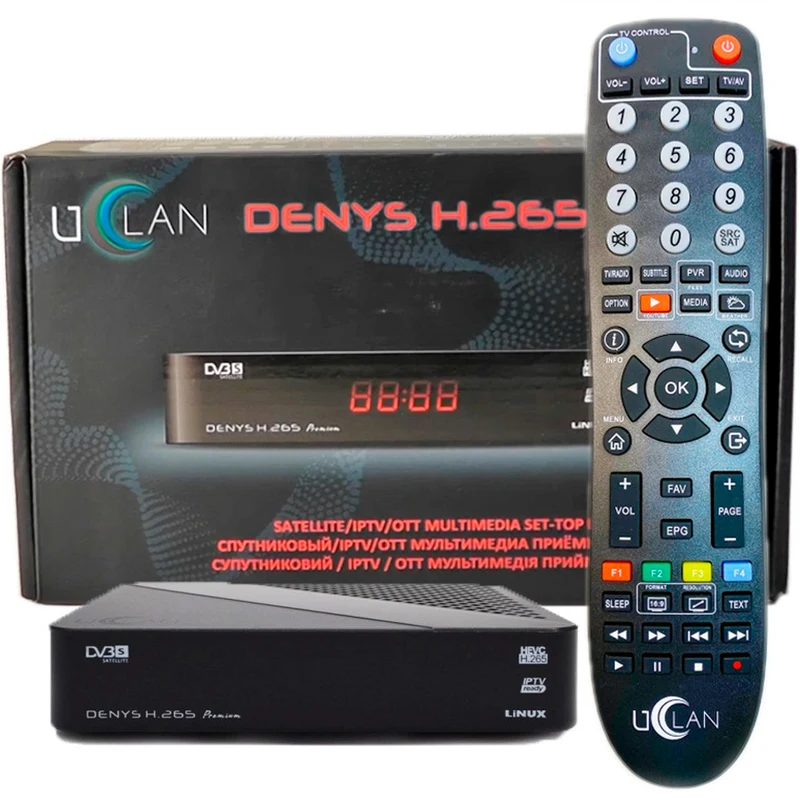 uClan Denys H.265 Premium с MULTISTREAM / T2MI Stalker порталами IPTV и пультом ДУ | Электроника