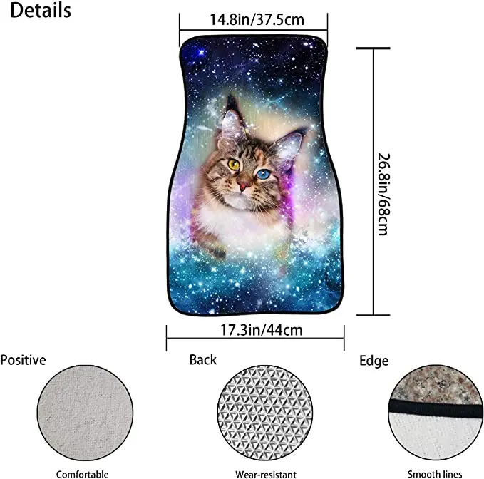 INSTANTARTS Sea Turtles Prints Children's Custom Floor Mats for Cars Anti-Slip Accessories Carpet Rug Washable Mat Car | Автомобили и