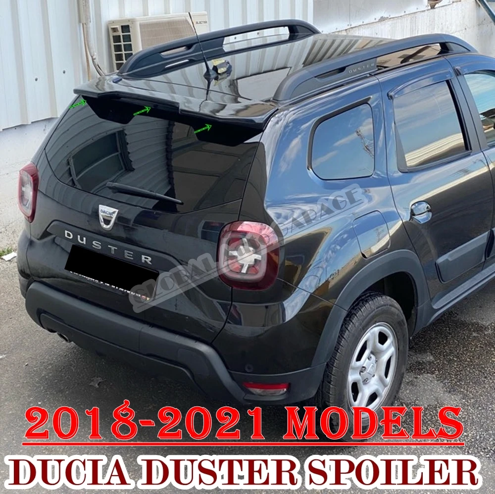 

Для Dacia Duster спойлер 2018 2019 2020 2021 автомобильный аксессуар универсальные Спойлеры автомобильная антенна для стайлинга автомобиля черные рассе...