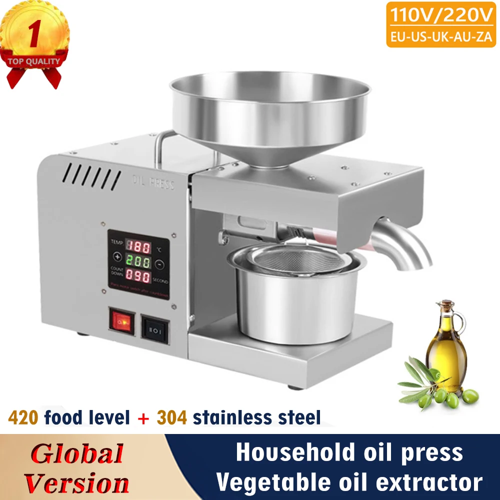 Еда Класс Нержавеющая сталь маленький домашний масляный Пресс интеллигентая