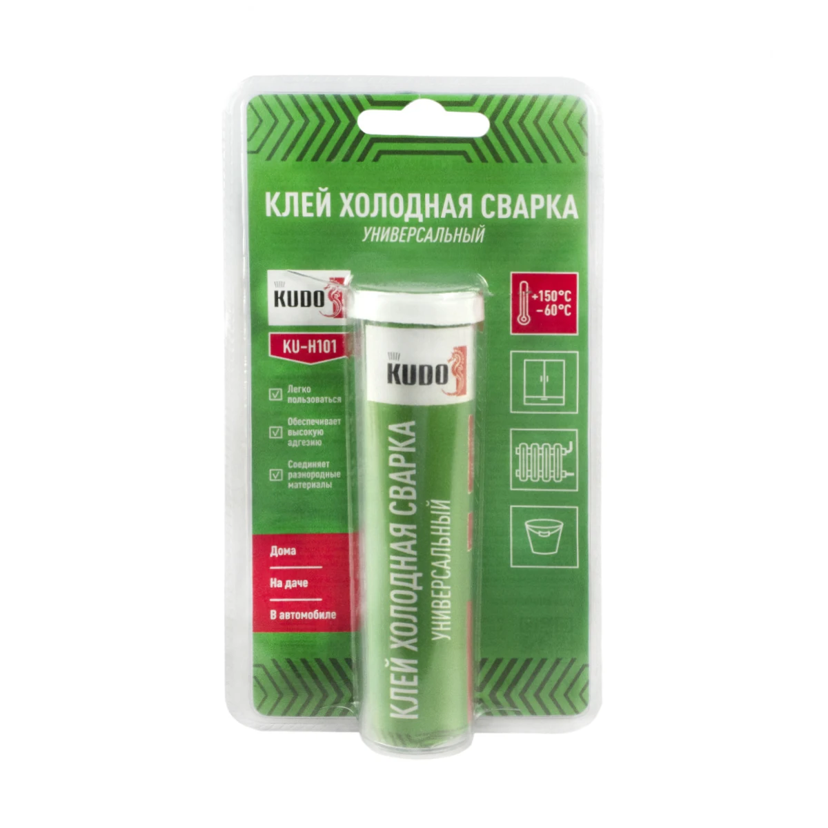 КЛЕЙ &quotХОЛОДНАЯ СВАРКА&quot УНИВЕРСАЛЬНЫЙ 60 Г &quotKUDO&quot KU-H101 (цена за 12шт.) |