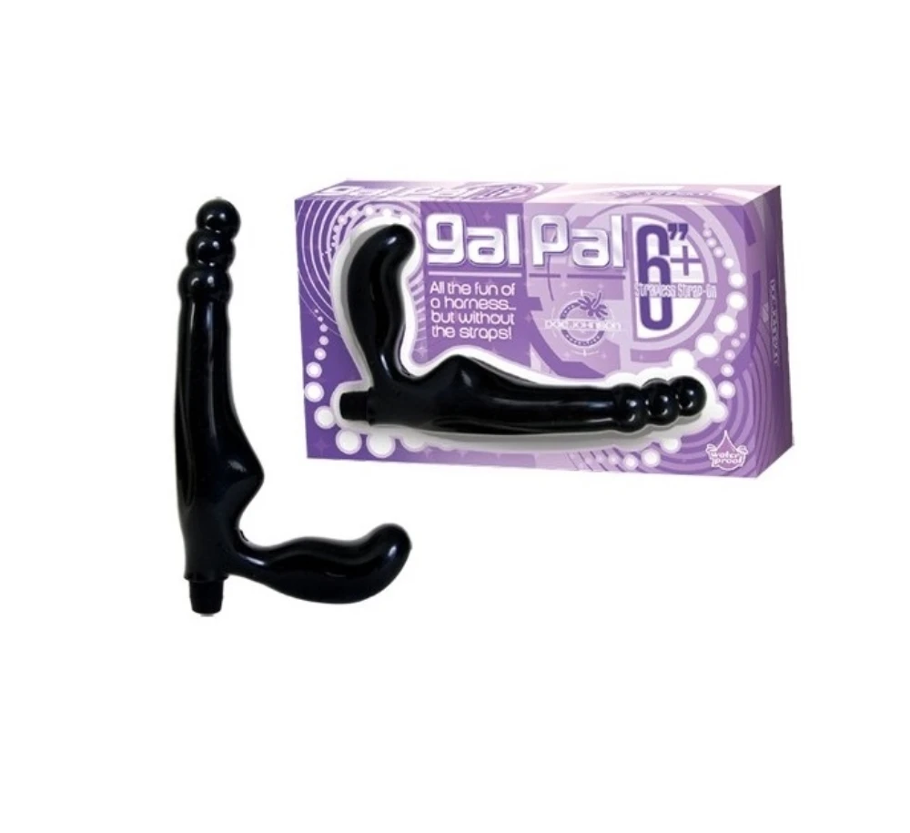 Безремневой страпон с вибрацией Gal Pal - Black черного цвета, анальный стимулятор, секс игрушки, интимные товары, анальный секс | AliExpress