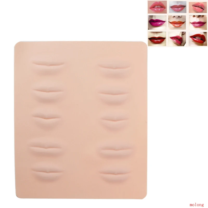 3D 5PCS Microblading Cosmetic Silicone Practice Skin for Mouth Eyebrow Eyeliner Tattoo Makeup Training tattoo supplier - купить по