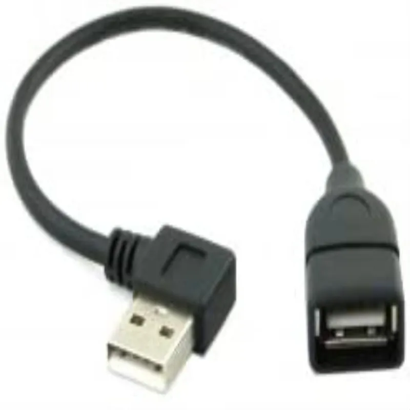 90 градусов прямоугольный Кабель USB 2 0 A папа мама 20 см|Кабели для MP3/MP4-плееров| |
