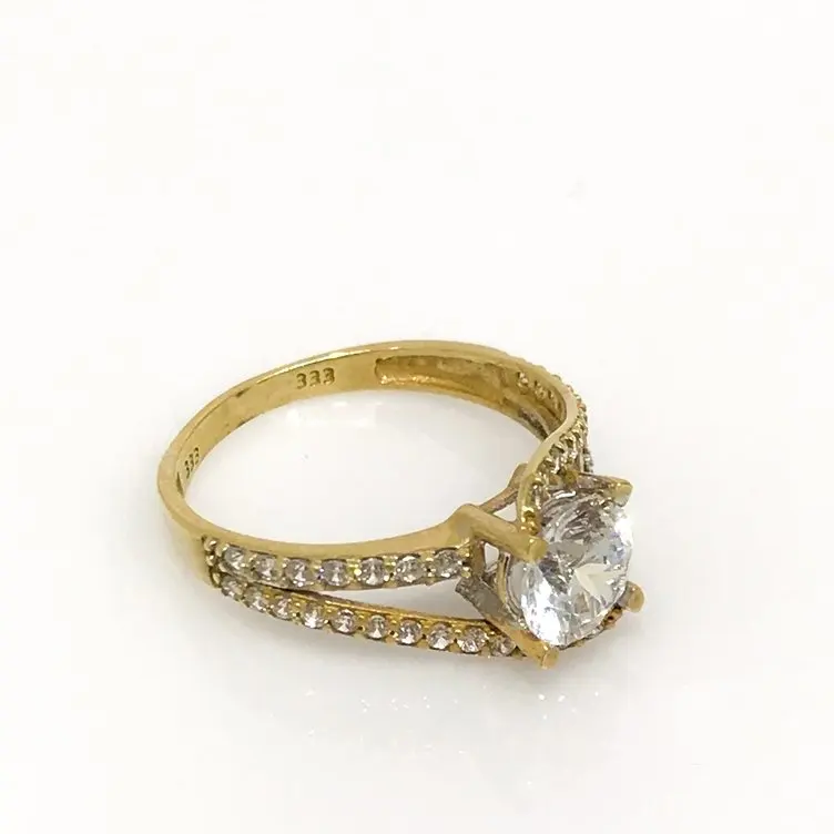 値段 スパイラル婚約デザイン 8 スターリングゴールドの婚約指輪