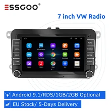 ESSGOO Radio 2 din Android 9 Car Stereo 7 inch Autoradio Bluetooth GPS Navigation Multimedia Player For VW Volkswagen Skoda Seat