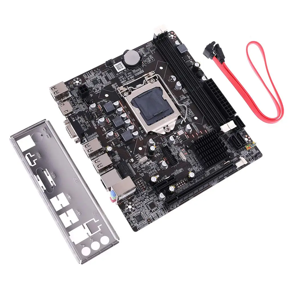 Материнская плата LGA 1155 для Intel Core i7 / i5 i3 pentium celeron LGA1155 DDR3 M-ATX Материнские платы H61 |