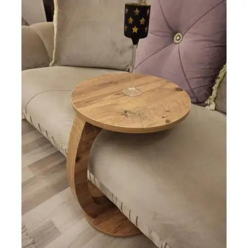 Wheel Seat Stand C Coffee Table Side Serving Walnut | Мебель
