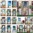 3D стикер с природным пейзажем, видом на море, для спальни, ванной комнаты, декоративная настенная наклейка, плакат, самоклеящаяся Съемная Настенная Наклейка