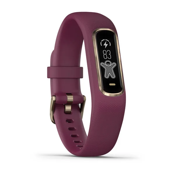 Фитнес-браслет Garmin Vivosmart 4 бордовые с золотом | Электроника