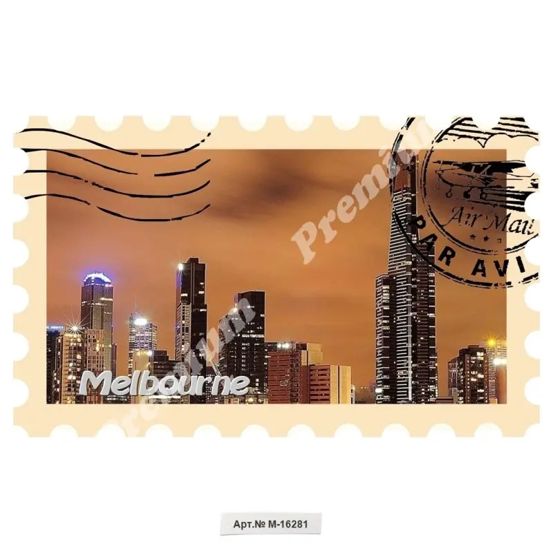 Мельбурн Австралия Сувенирный подарочный магнит для коллекции
