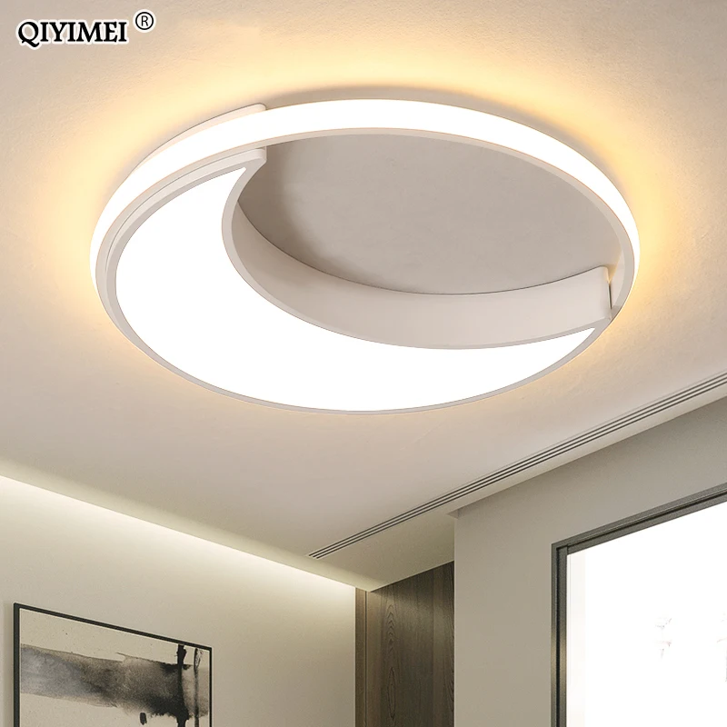 Белый черный светодиодный потолочный светильник акриловый для гостиной спальни