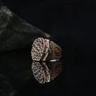 Темные традиционные турецкие зеркальные серебряные специальные кольца ручной работы, ювелирные изделия, подарок из Турции для женщин и мужчин