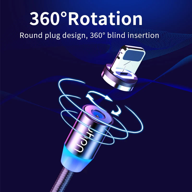 Udyr 2 м Магнитный Micro USB кабель для iPhone samsung Android мобильный телефон Быстрая зарядка usb type C кабель магнит зарядное устройство провод шнур