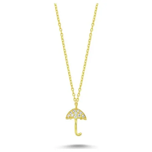 

Special Design Silver Umbrella Necklace