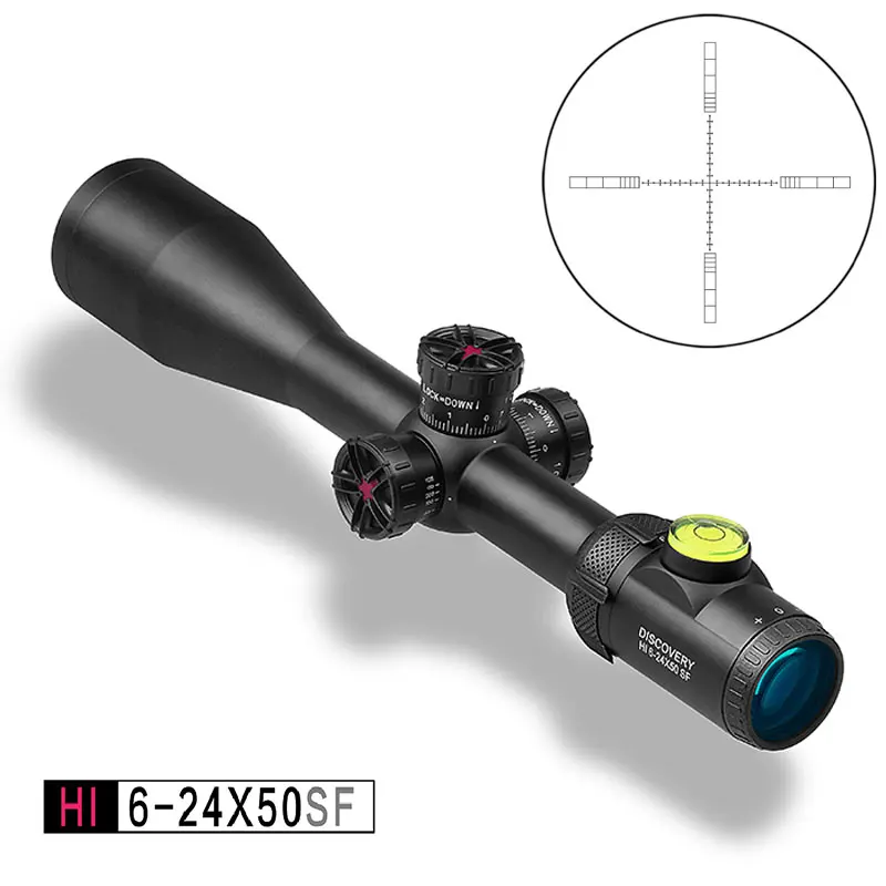 

Прицел Tactica Discovery HI 6-24X50SF, прицел для охоты с пузырьковым уровнем