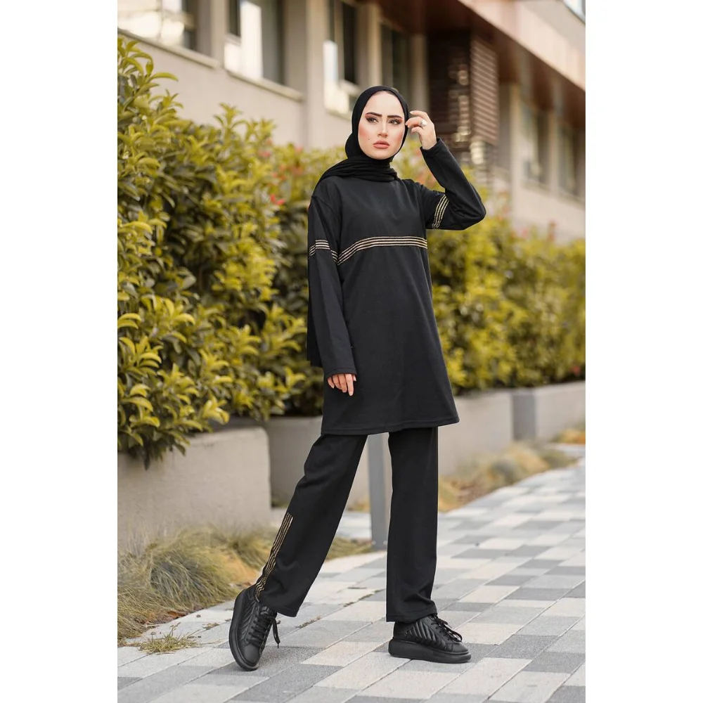 TRACK SUIT ISLAMIC MUSLIM TREND FASHION abaya muslim dress women kaftan open abaya long dress african dresses for women abayas f