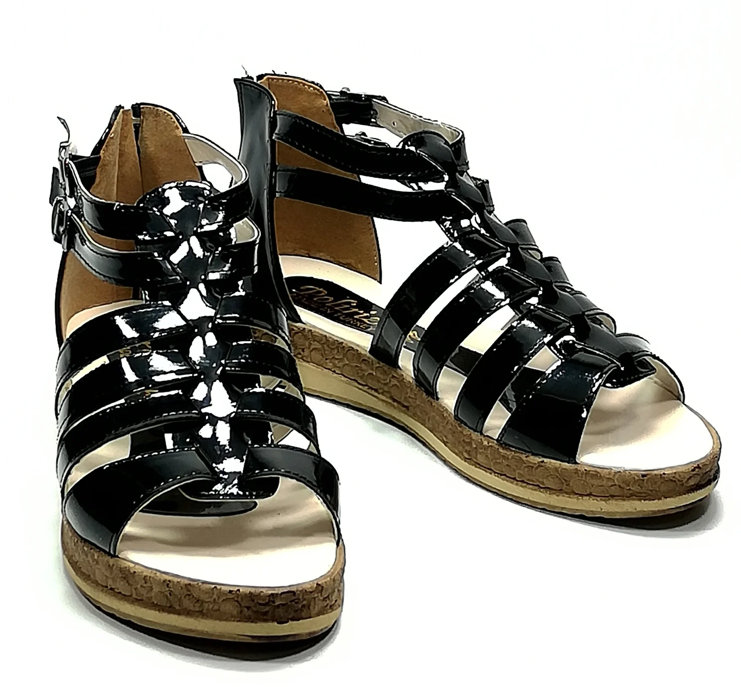 

Дамские сандалии, черные, на плоской подошве, модель гладиатора Роскошный. Современный. Новый сезон. Удобный. Стильный. Гламурный. Женские сандалии.