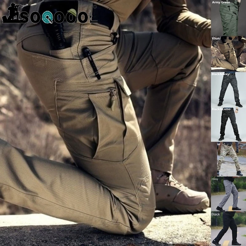 Мужчины Тактические брюки карго Армейская Мода Открытый Туризм Треккинг