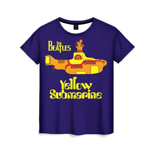 Женская футболка 3D The Beatles. Yellow Submarine | одежда