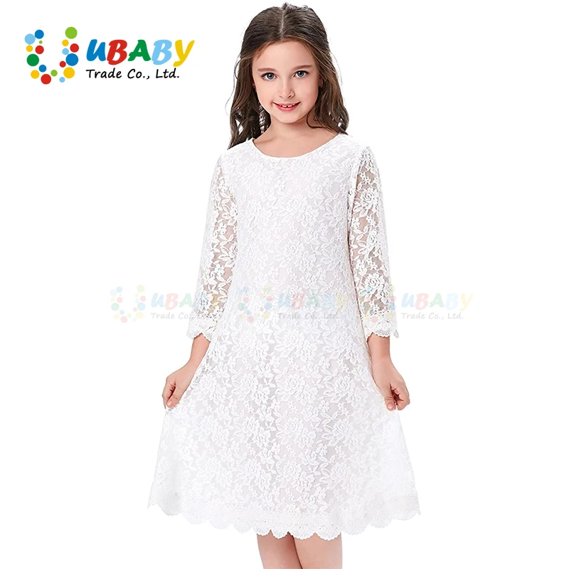 Высококачественные летние белые свадебные платья для маленьких девочек
