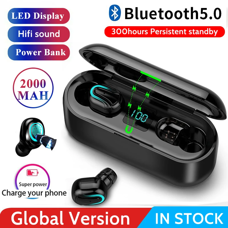 Bluetooth 5,0 наушники беспроводные наушники Blutooth наушники Handsfree спортивные наушники игровая гарнитура телефон PK HBQ