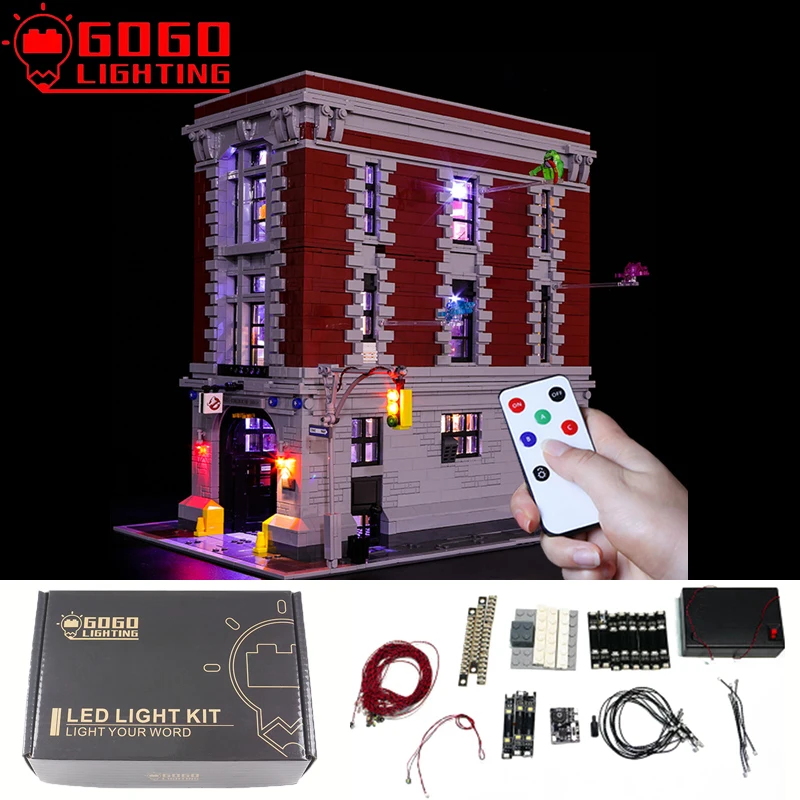 

GOGOLIGHT Brand LED Light Up Kit For Lego 75827 Ghostbusters Firehouse Headquarters Blocks Lamp Set Toys(Only Light No Model )