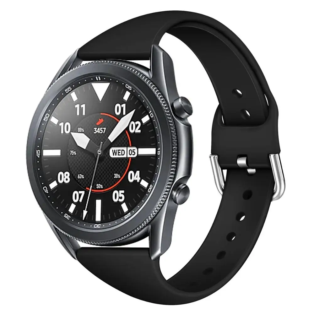 Ремешок силиконовый для часов Huawei Watch gt 2 браслет Samsung Galaxy 42 мм Active 20 мм|Ремешки
