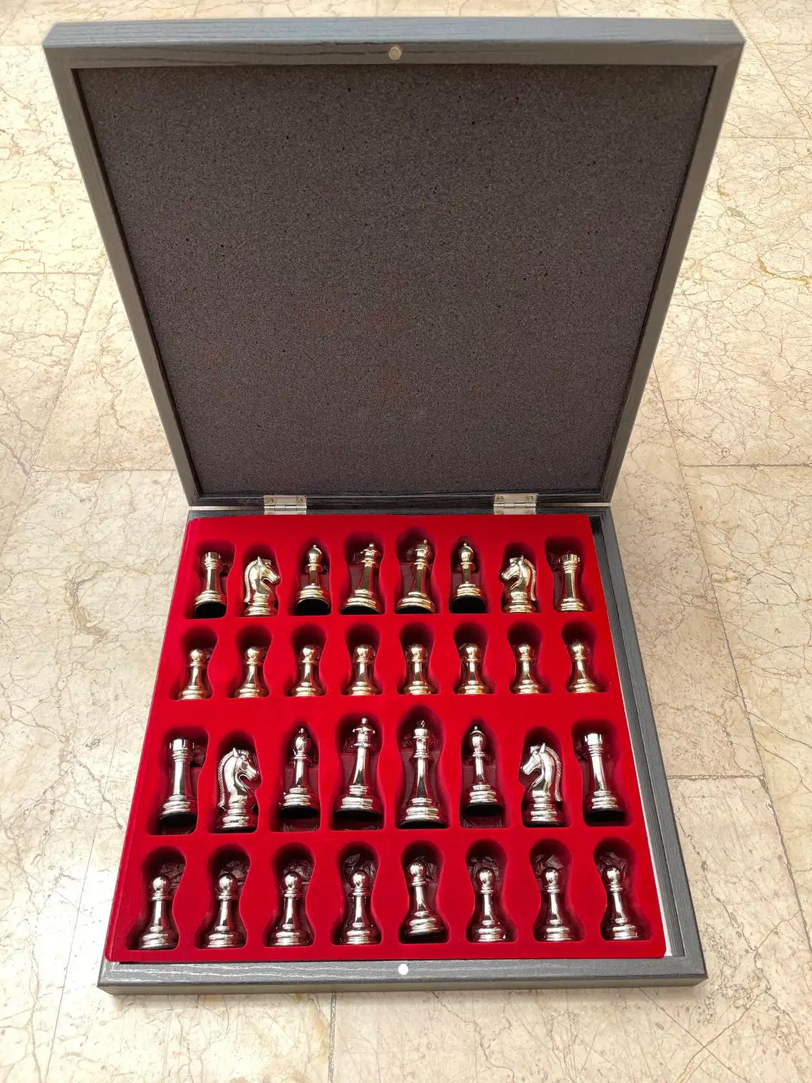 Персонализированный Деревянный Шахматный набор VIP с мозаичным узором