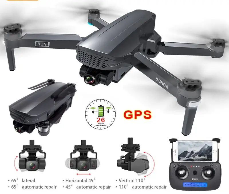

ZLL SG908 GPS-Дрон с 3-осевым шарнирным подвесом и камерой 4K