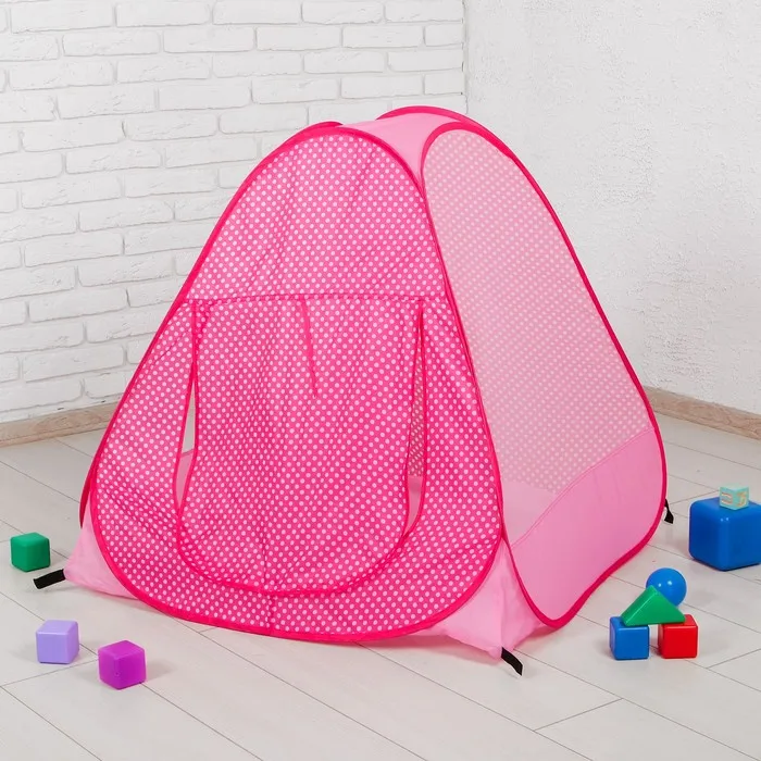 Игровая палатка для детей розовая 95 x 92 см|Игровые палатки| |