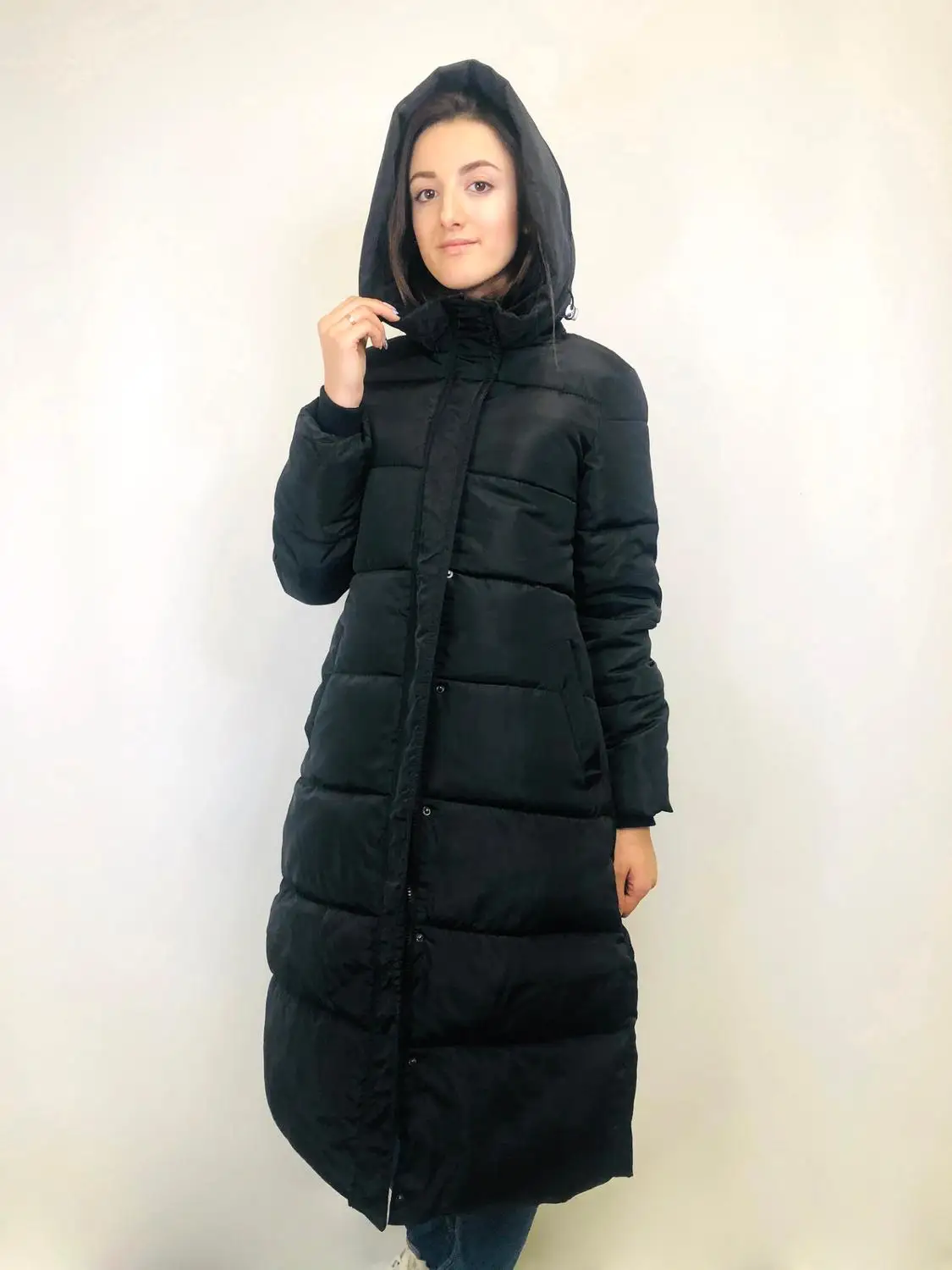 Пуховик зимний женский теплый длинный Yanpai|Женские куртки| |