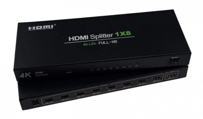 HDMI Разветвитель Splitter на 8 каналов 1 вход - выходов для распределения изображения